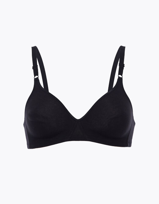 Lovable Reggiseno senza ferretto Cotton Line in cotone, nero Vendita Calda
