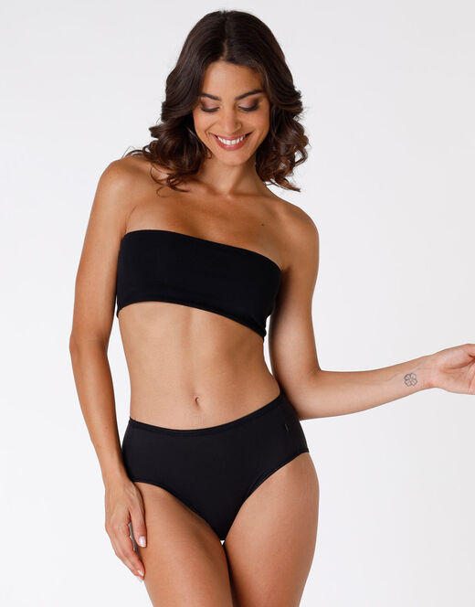 Lovable Slip midi lovely, nero in cotone soft Nuova