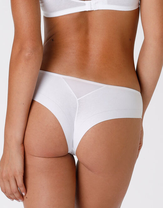 Lovable Culotte brasiliano Invisible Cotton bianco in cotone Moda