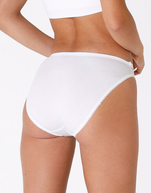Lovable Slip mini sgambato Lovely bianco in cotone elasticizzato con pizzo Flash Sale