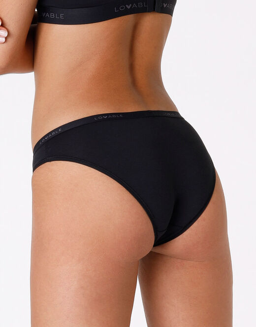 Lovable Slip Originals in jersey di cotone modal, nero Offerta migliore