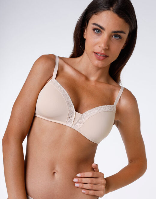Lovable Reggiseno senza ferretto leggermente imbottito Sensual Touch skin, in morbida microfibra. Comfort estremo Promozione temporanea