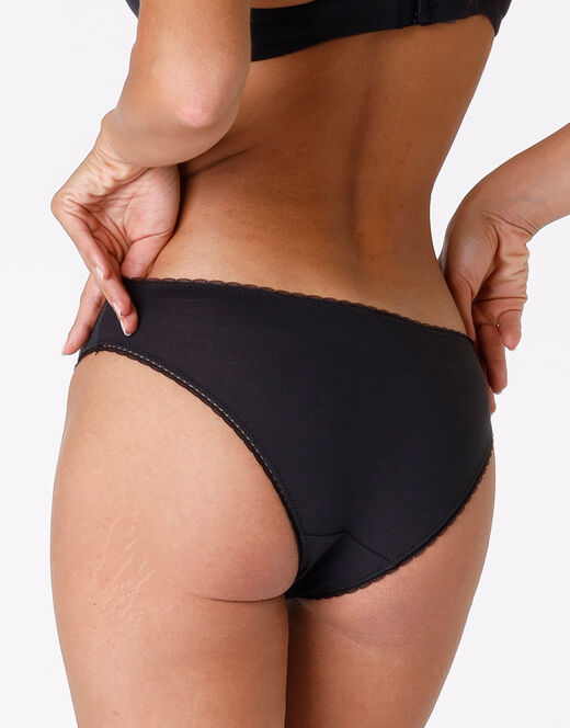 Lovable Slip My Bio Comfort, in cotone biologico certificato, nero Only for today