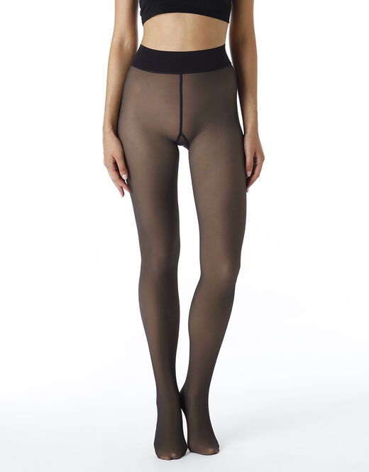 Lovable Collant Warm & Transparent 80 denari, caldi effetto trasparente, Neri Fino al 55% di sconto