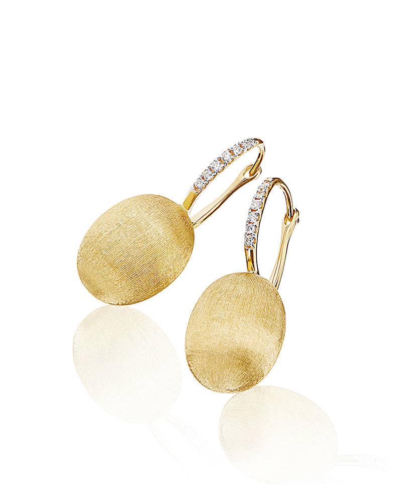 ﻿Nanis Orecchini "CILIEGINE" con boules pendenti in oro e dettagli di diamant – Nanis Italian Jewels Promozione