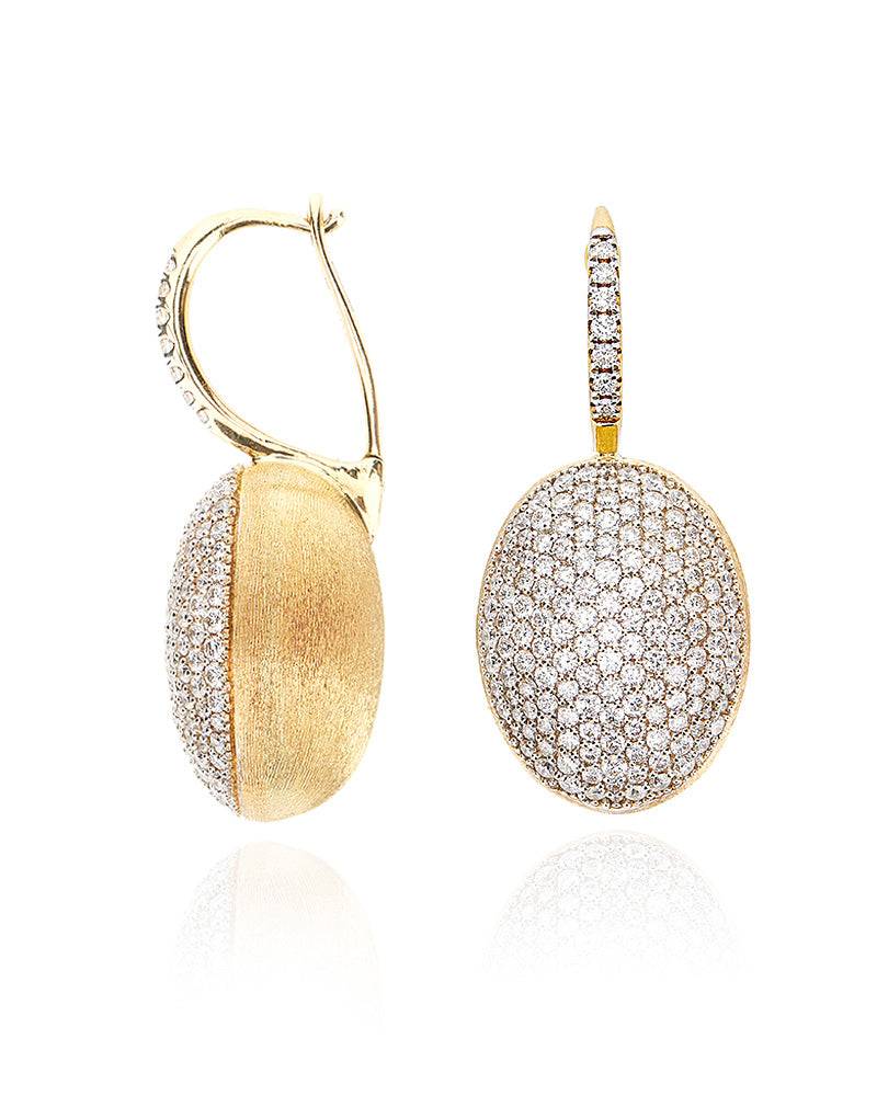 Nanis Orecchini "CILIEGINE" con boules pendenti in oro e diamanti (grandi) – Nanis Italian Jewels Pezzi Unici