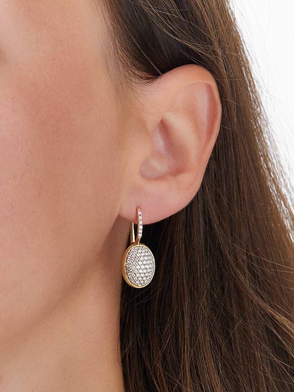 Nanis Orecchini "CILIEGINE" con boules pendenti in oro e diamanti (medi) – Nanis Italian Jewels Soddisfazione Garantita
