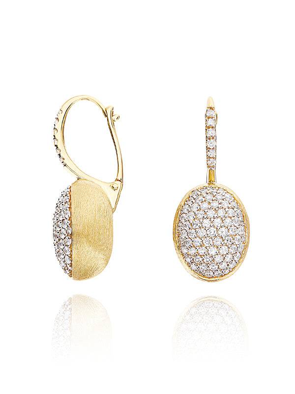 Nanis Orecchini "CILIEGINE" con boules pendenti in oro e diamanti (medi) – Nanis Italian Jewels Soddisfazione Garantita
