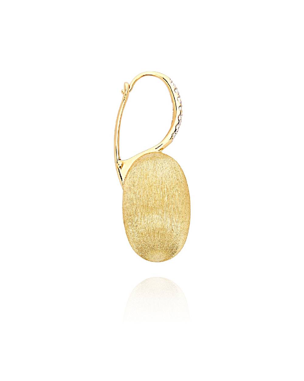 Nanis Orecchino "CILIEGINA" con boule pendente in oro e dettagli di diamanti – Nanis Italian Jewels Negozi Online
