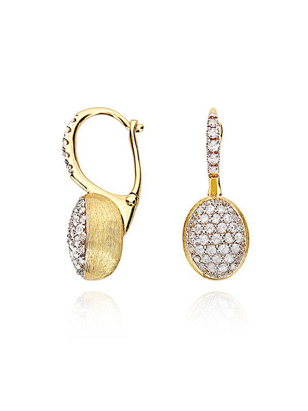 Nanis Orecchini "CILIEGINE" con boules pendenti in oro e diamanti (piccoli) – Nanis Italian Jewels Consegna Veloce