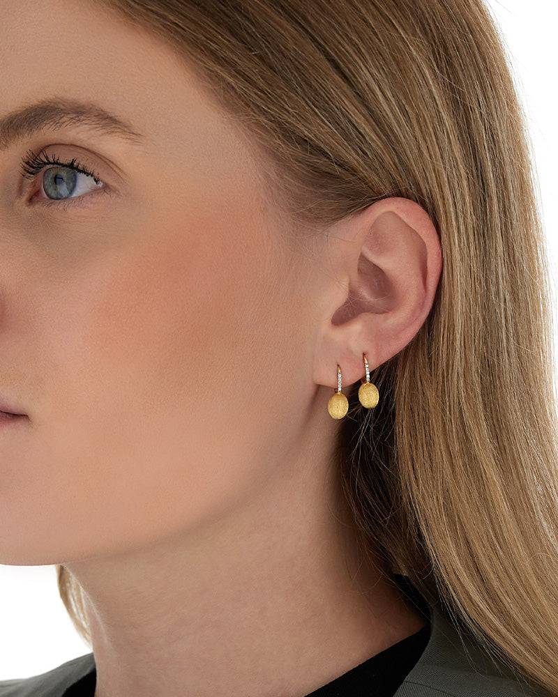 Nanis Orecchini "BABY CILIEGINE" con boules pendenti in oro e dettagli di di – Nanis Italian Jewels Promozione Limitata