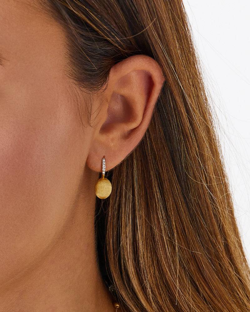 Nanis Orecchino "CILIEGINA" con boule pendente in oro e dettagli di diamanti – Nanis Italian Jewels Fino Al -60%