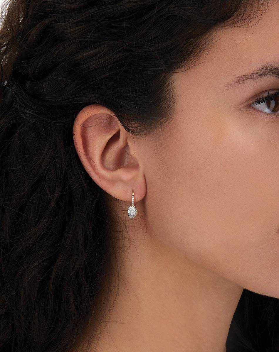 Nanis ORECCHINI "BABY CILIEGINE" CON BOULES PENDENTI IN ORO E DIAMANTI – Nanis Italian Jewels Shopping Online