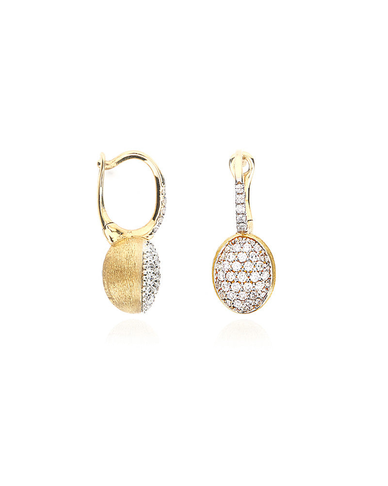 Nanis ORECCHINI "BABY CILIEGINE" CON BOULES PENDENTI IN ORO E DIAMANTI – Nanis Italian Jewels Shopping Online