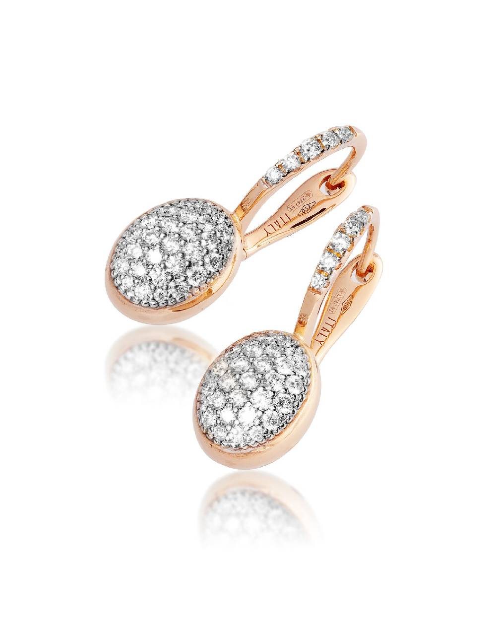 Nanis Orecchini "CILIEGINE" con boules in oro rosa e diamanti (piccoli) – Nanis Italian Jewels Convenienza