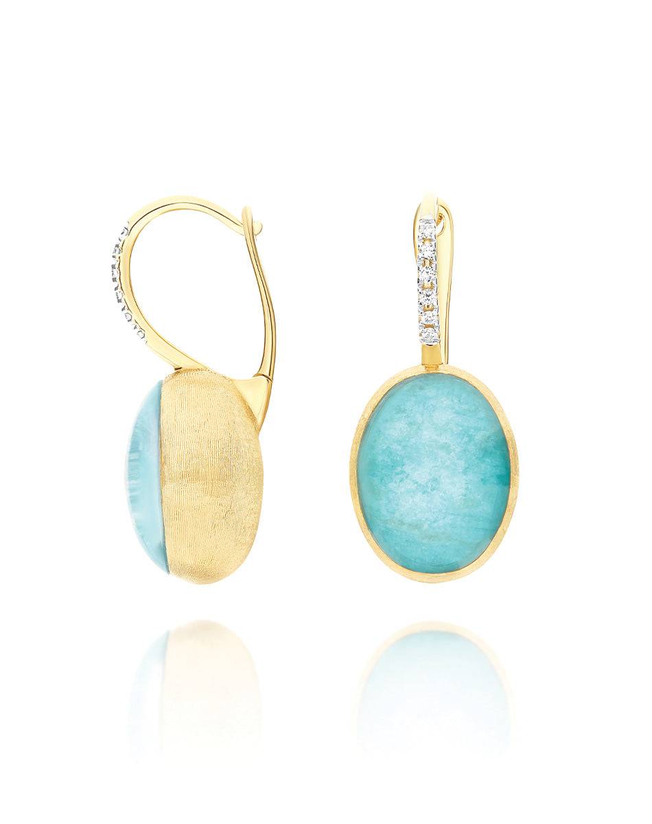 Nanis Orecchini Ciliegine Anice "Boules" in oro inciso, diamanti, cristallo – Nanis Italian Jewels Hotsell