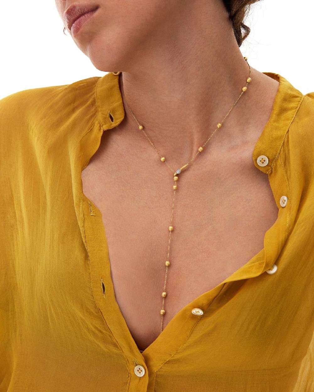 Nanis Collana a Y "SOFFIO" in oro e diamanti – Nanis Italian Jewels Nuova