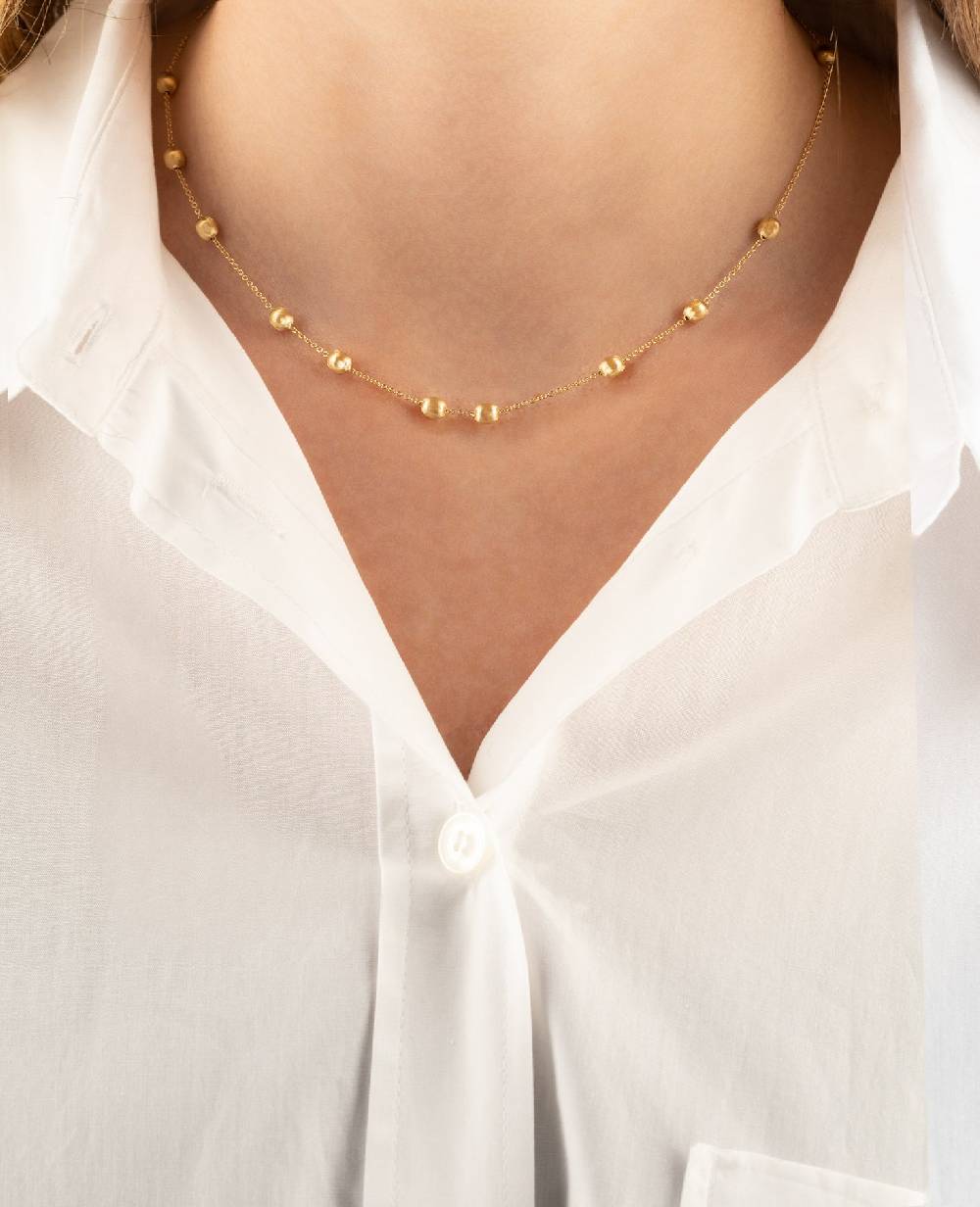 Nanis Collana girocollo "soffio" con boules in oro – Nanis Italian Jewels 2025