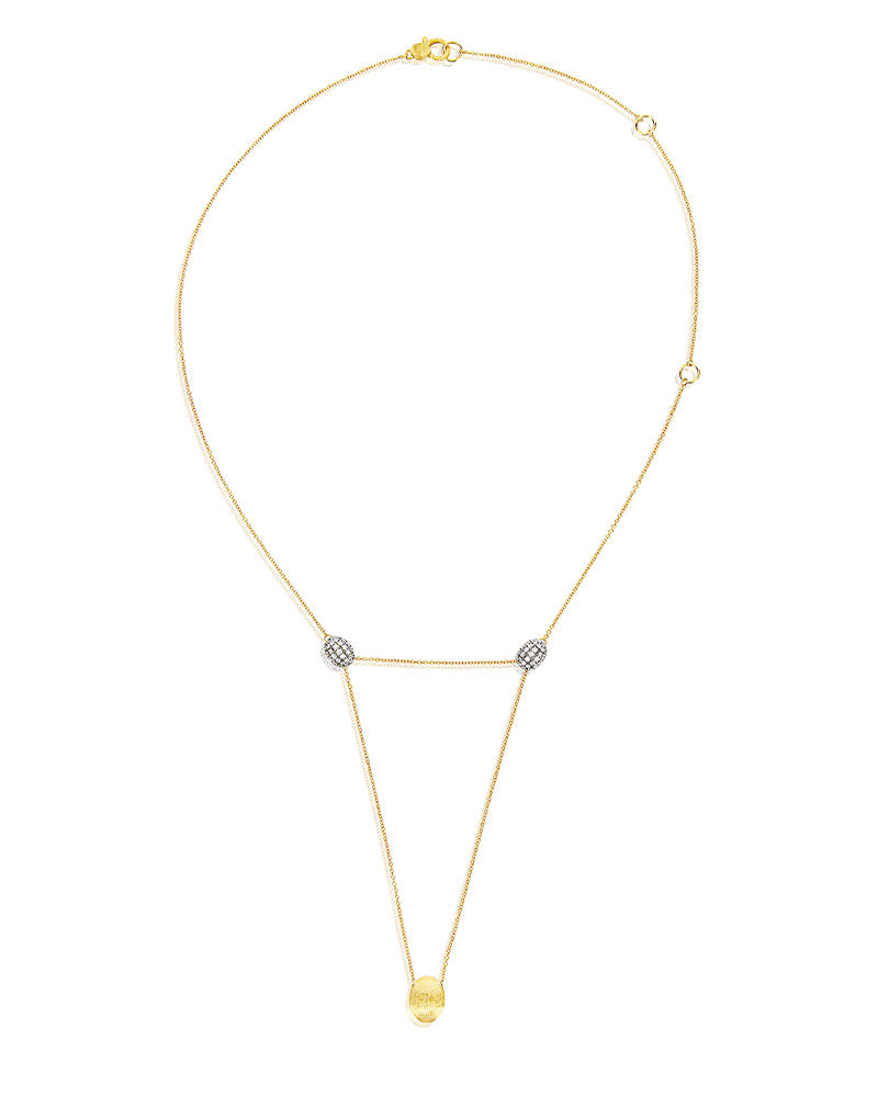 Nanis Collana "LUCE" convertibile 3 in 1 in oro e diamanti (grande) – Nanis Italian Jewels Italia