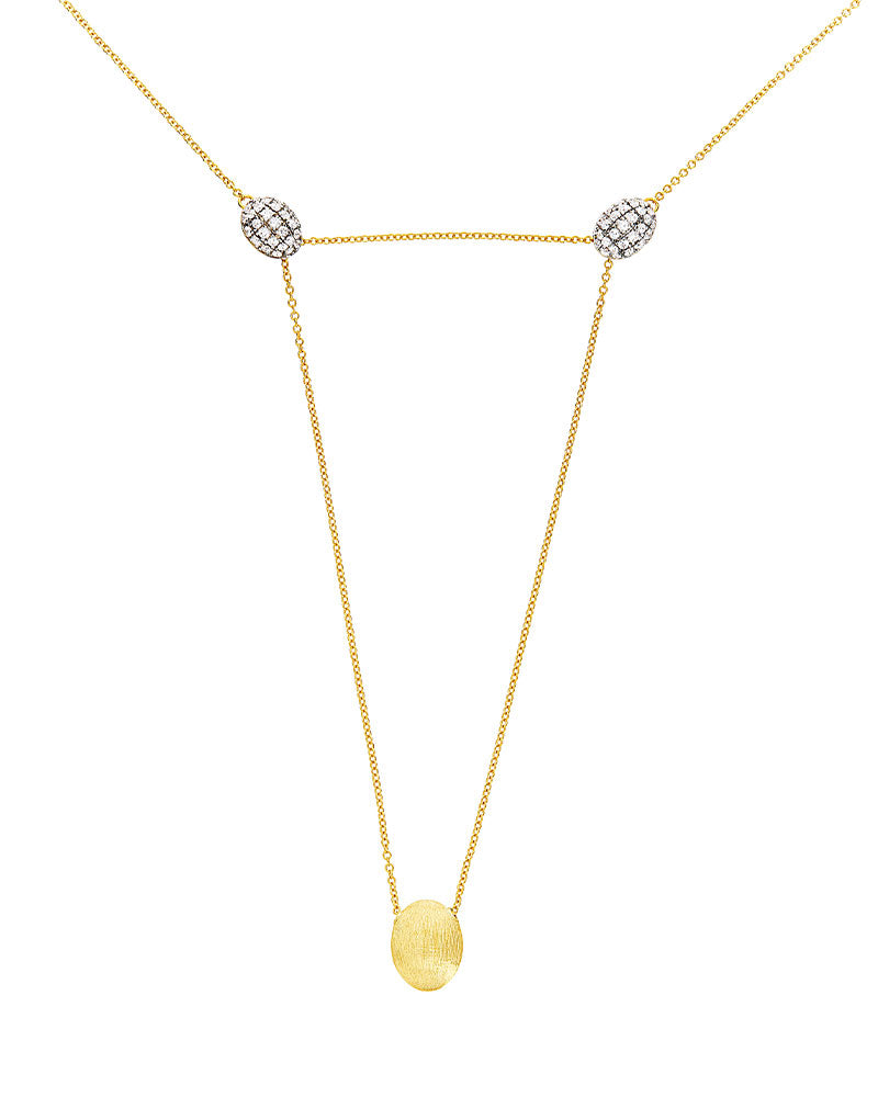 Nanis Collana "LUCE" convertibile 3 in 1 in oro e diamanti (grande) – Nanis Italian Jewels Italia
