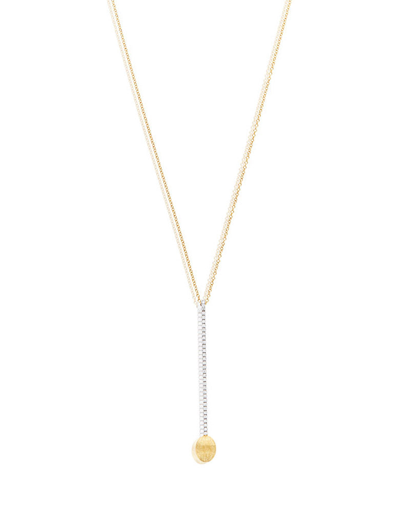 Nanis Collana "DANCING ÉLITE" con ciondolo elegante in oro e barrette di dia – Nanis Italian Jewels Pezzi Unici