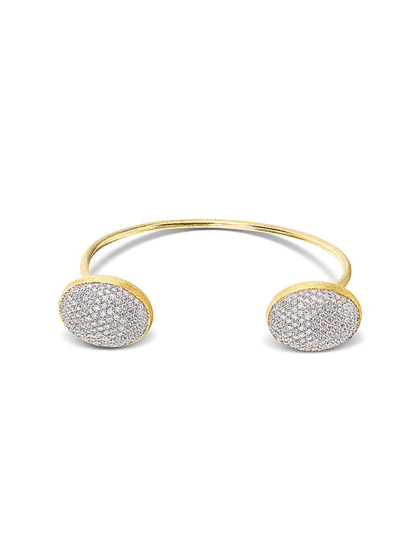 Nanis Bracciale a schiava "BUBBLE" in oro e diamanti (grande) – Nanis Italian Jewels Saldi