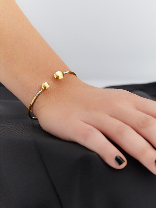 Nanis Bracciale a schiava "DANCING ÉLITE" inciso a mano in oro e diamanti – Nanis Italian Jewels Saldi Di Fabbrica