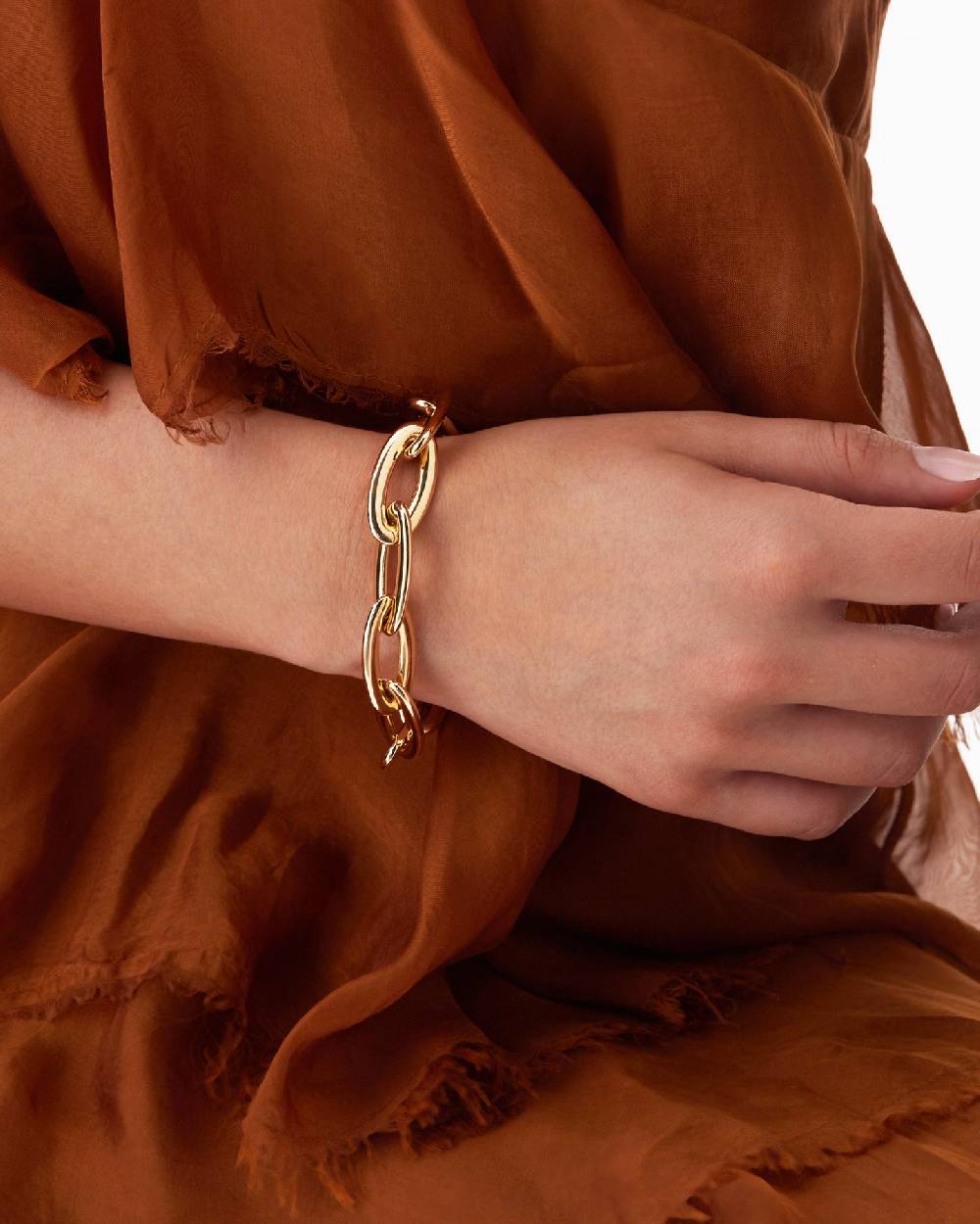Nanis Bracciale "LIBERA ICON" con catena in oro rosa – Nanis Italian Jewels Nuova