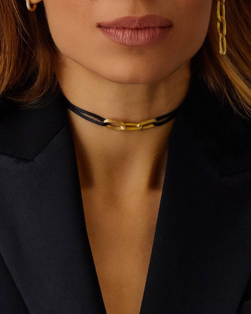 Nanis Bracciale collana "LIBERA SOUL" con triplo elemento in oro – Nanis Italian Jewels Moda