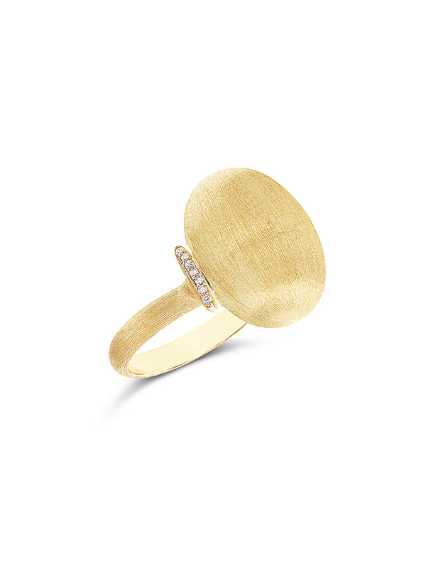 Nanis Anello "DANCING ÉLITE" con boule in oro e accenti di diamante (grande) – Nanis Italian Jewels Negozi Online
