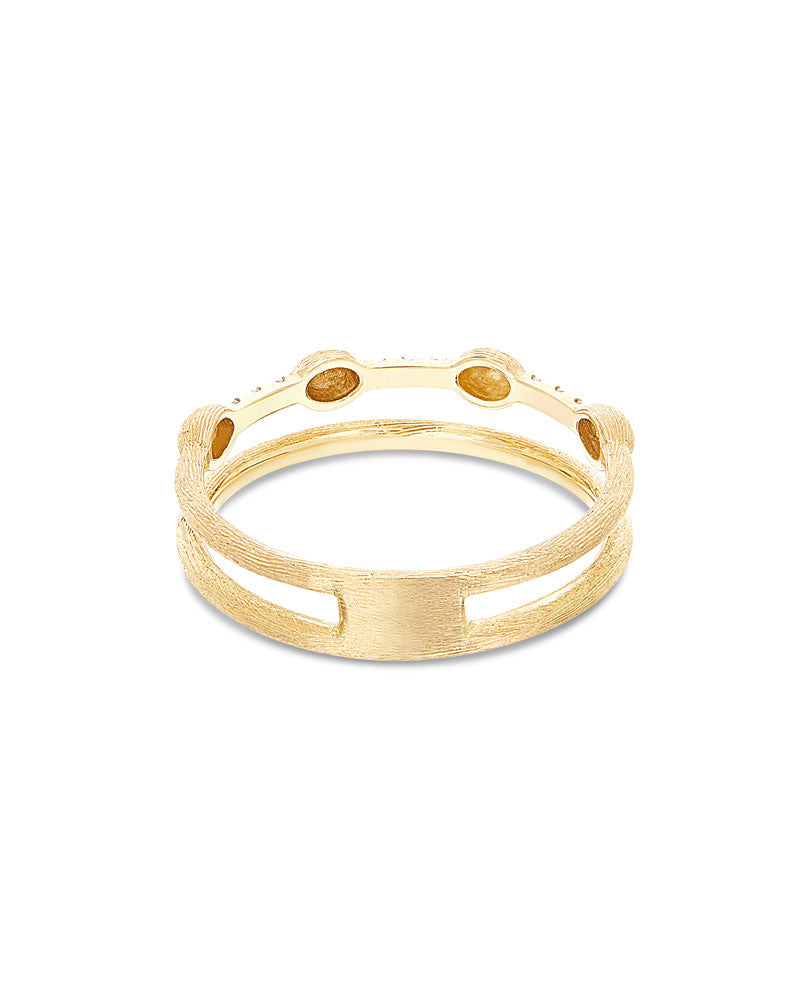 Nanis Anello "DANCING ÉLITE" a doppia fascia con boules irregolari in oro e – Nanis Italian Jewels Fino Al -60%