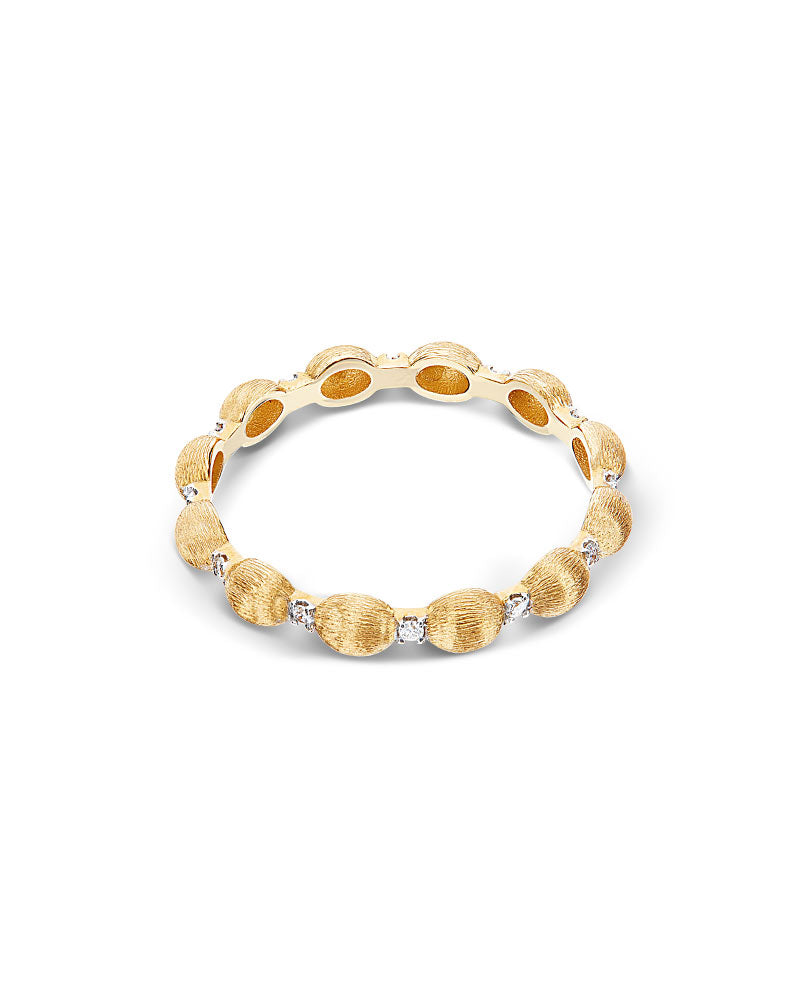 Nanis Anello "DANCING ÉLITE" con accenti di diamante e piccole boules in oro – Nanis Italian Jewels Prezzo Ridotto