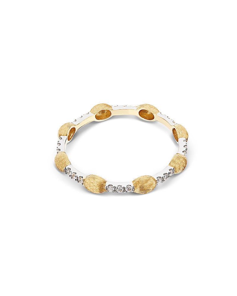 Nanis Anello "DANCING ÉLITE" con boules in oro e barrette di diamanti – Nanis Italian Jewels Sottocosto