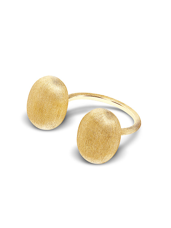 Nanis Anello iconico "BUBBLE" con due boules in oro (piccolo) – Nanis Italian Jewels Online