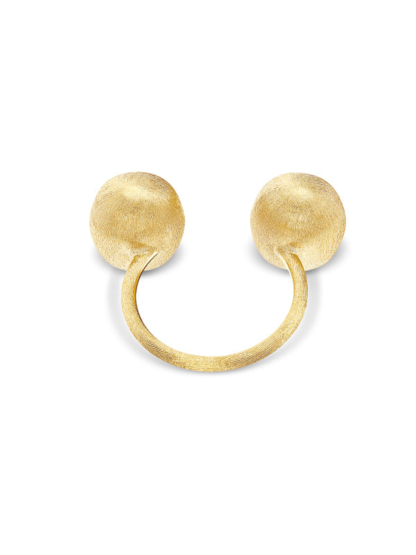 Nanis Anello iconico "BUBBLE" con due boules in oro (piccolo) – Nanis Italian Jewels Online