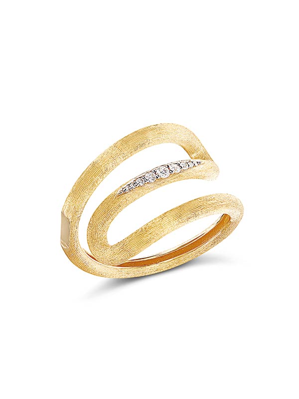 Nanis Anello "LIBERA" a spirale in oro e diamanti – Nanis Italian Jewels Saldi
