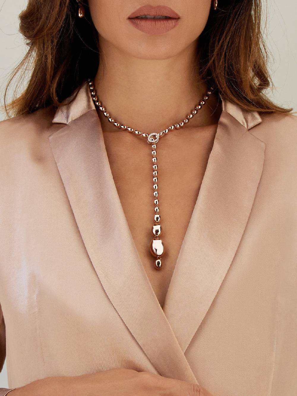 Nanis Collana iconica "IVY" convertibile con boules in oro rosa e diamanti – Nanis Italian Jewels Hotsell