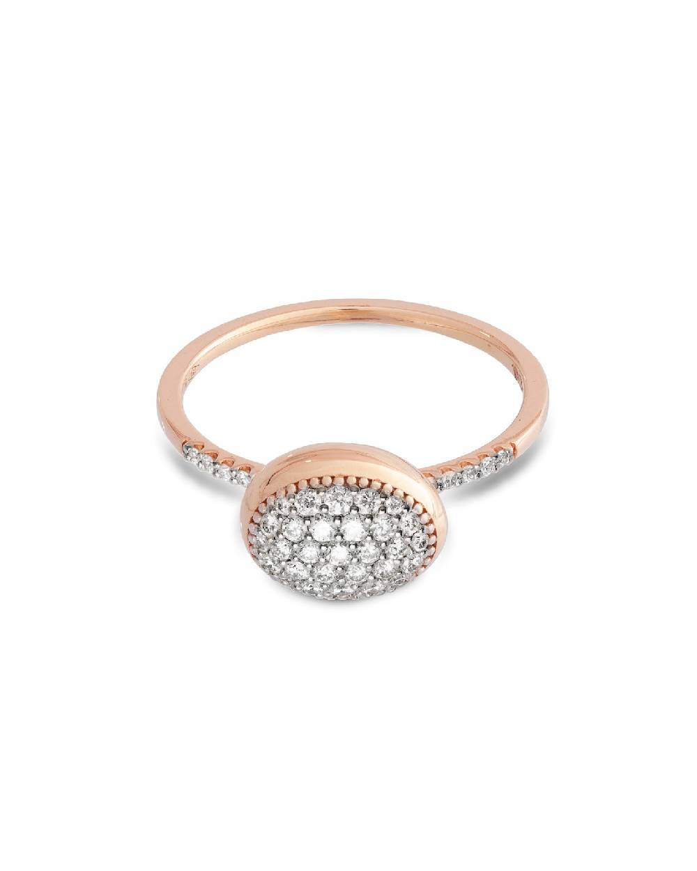Nanis Anello di fidanzamento "DANCING ÉLITE" romantico in oro rosa e diamant – Nanis Italian Jewels Nuovo