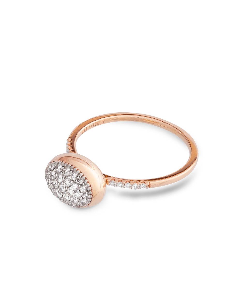 Nanis Anello di fidanzamento "DANCING ÉLITE" romantico in oro rosa e diamant – Nanis Italian Jewels Nuovo