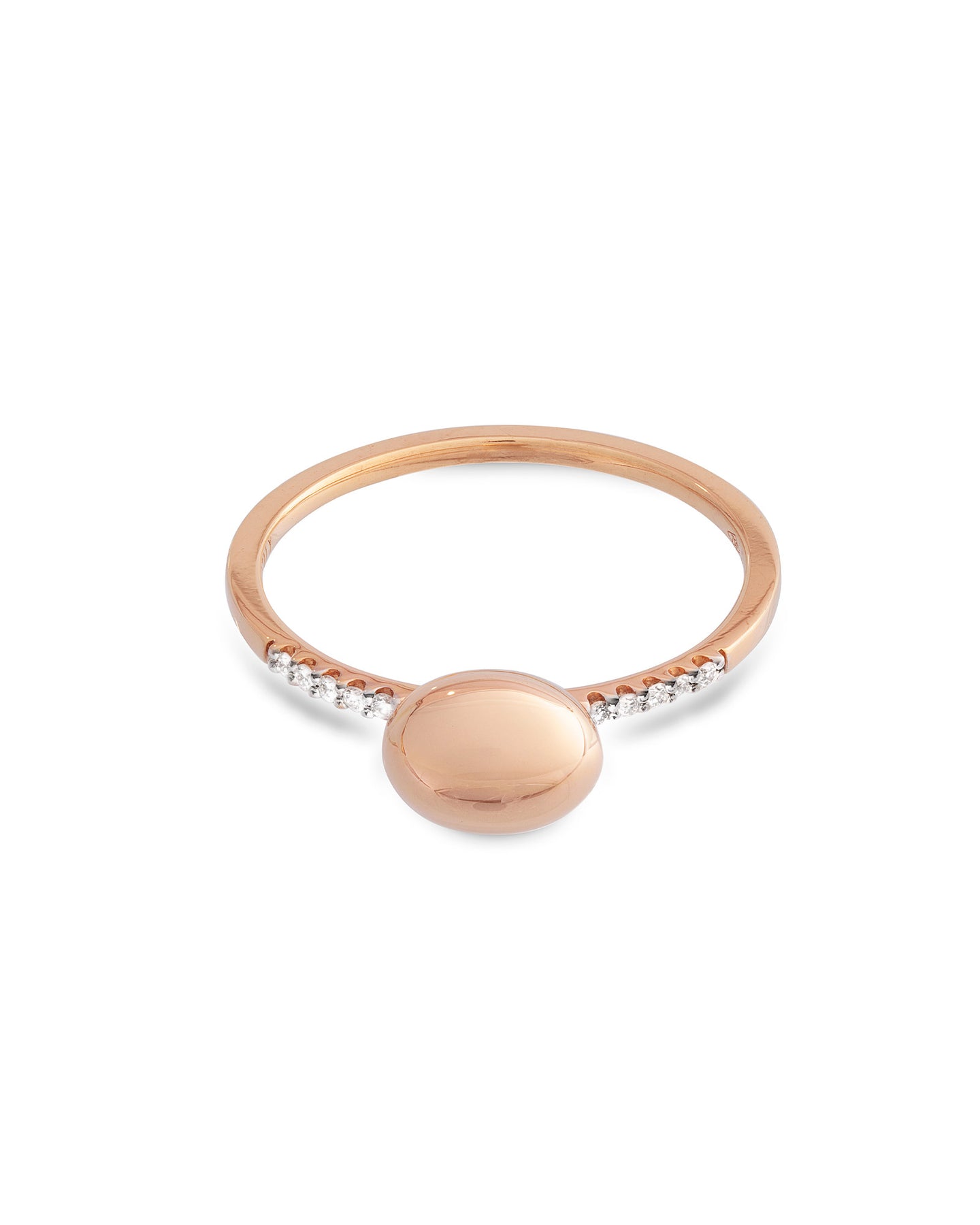 Nanis Anello "DANCING ÉLITE" con boule in oro rosa e diamanti (baby) – Nanis Italian Jewels Qualità