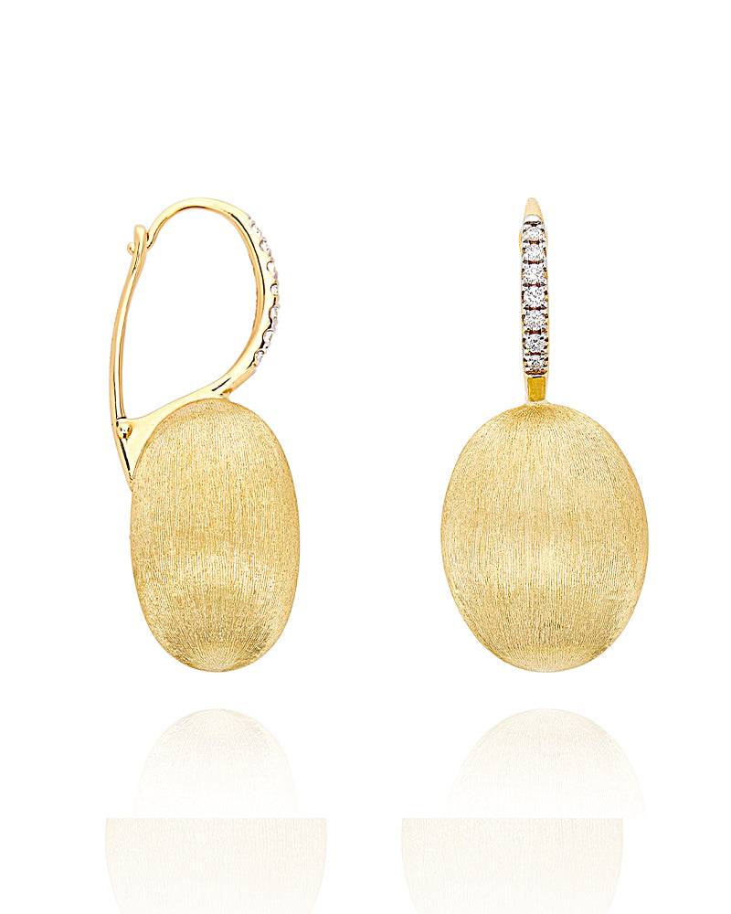 Nanis Orecchini "CILIEGINE" con boules pendenti in oro e dettagli di diamant – Nanis Italian Jewels Consegna Veloce