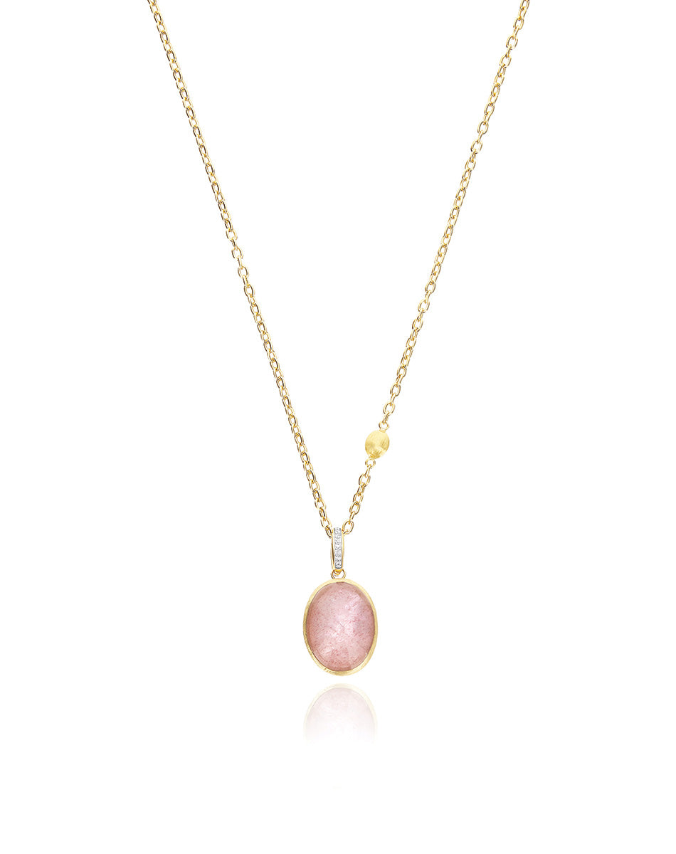 Nanis Charm Rosolio "Boules" in oro inciso, diamanti, cristallo di rocca, qu – Nanis Italian Jewels Affare Del Giorno