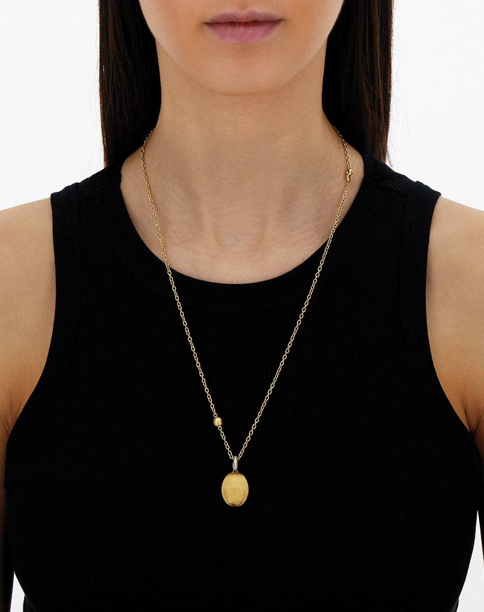 Nanis Charm "Boules" in oro inciso e diamanti (grande) – Nanis Italian Jewels In Vendita