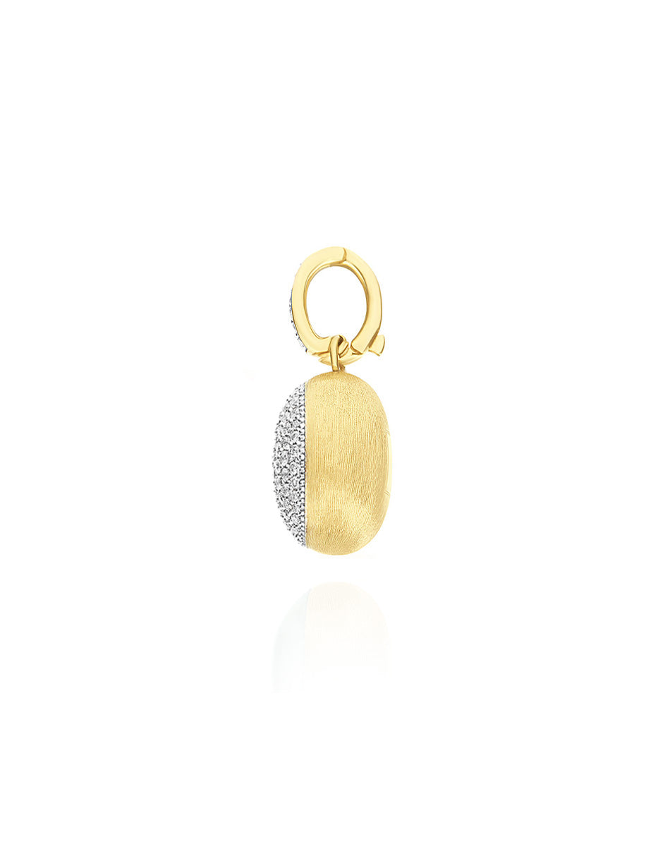 Nanis Charm "Boules" in oro inciso e pavè di diamanti (piccolo) – Nanis Italian Jewels Vendita Economica