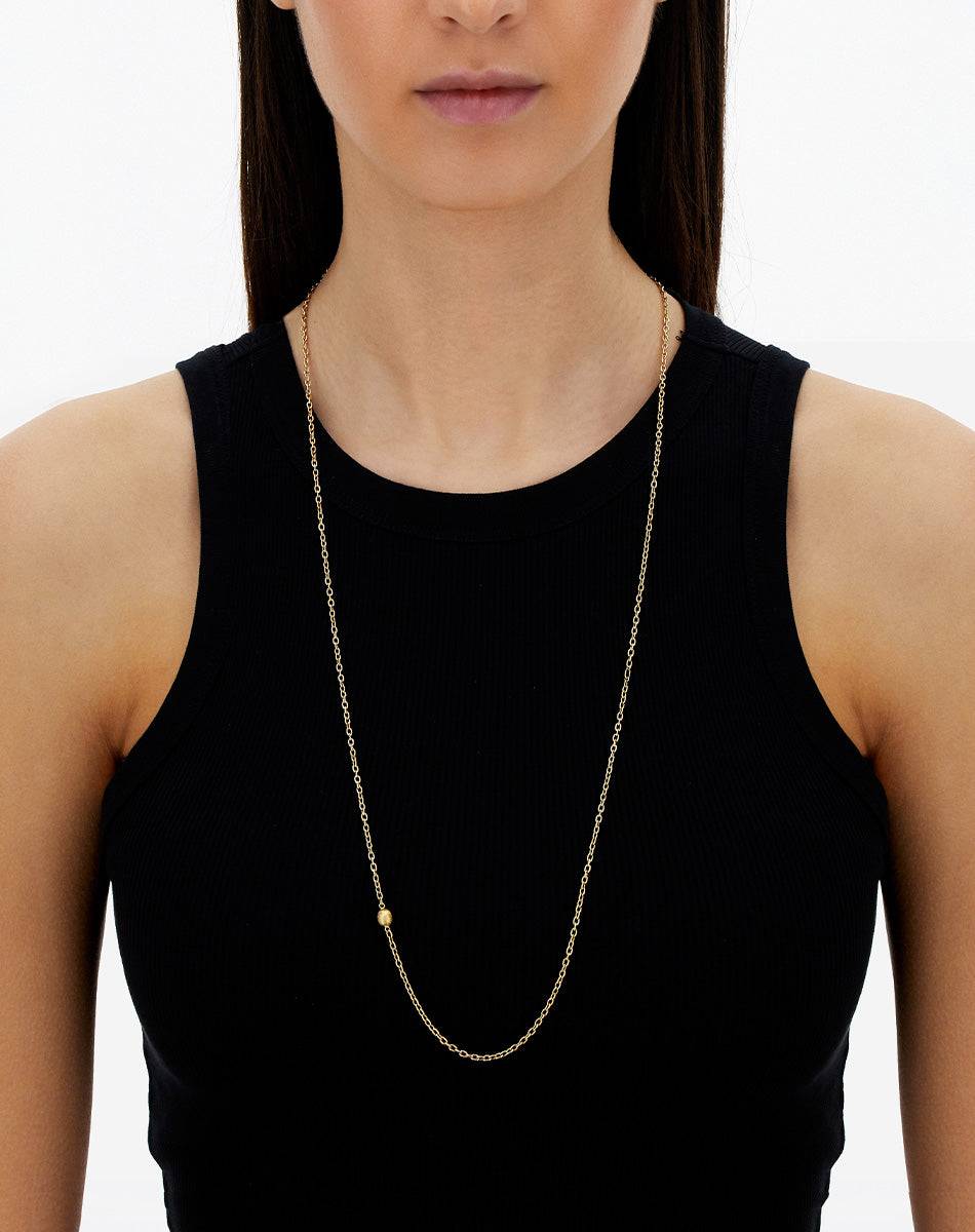 Nanis Collana a catena "Boules" in oro inciso (lunga) – Nanis Italian Jewels I Più Venduti