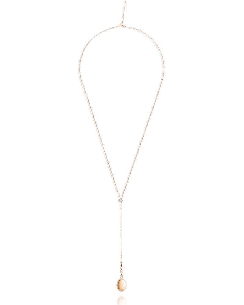 Nanis Collana "CANDLE" pendente con ciondolo in oro rosa e diamanti – Nanis Italian Jewels In Linea