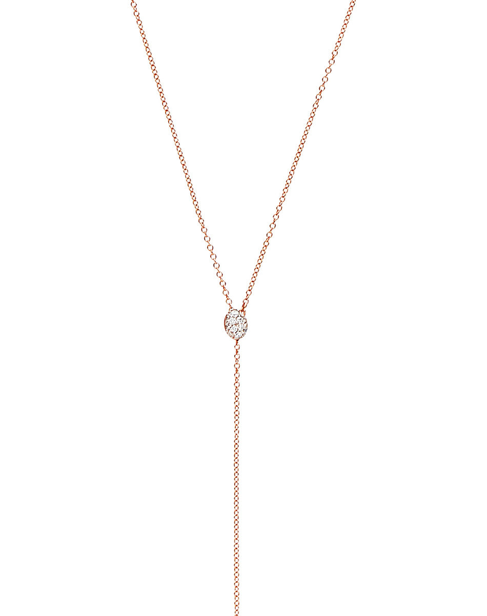 Nanis Collana "CANDLE" pendente con ciondolo in oro rosa e diamanti – Nanis Italian Jewels In Linea