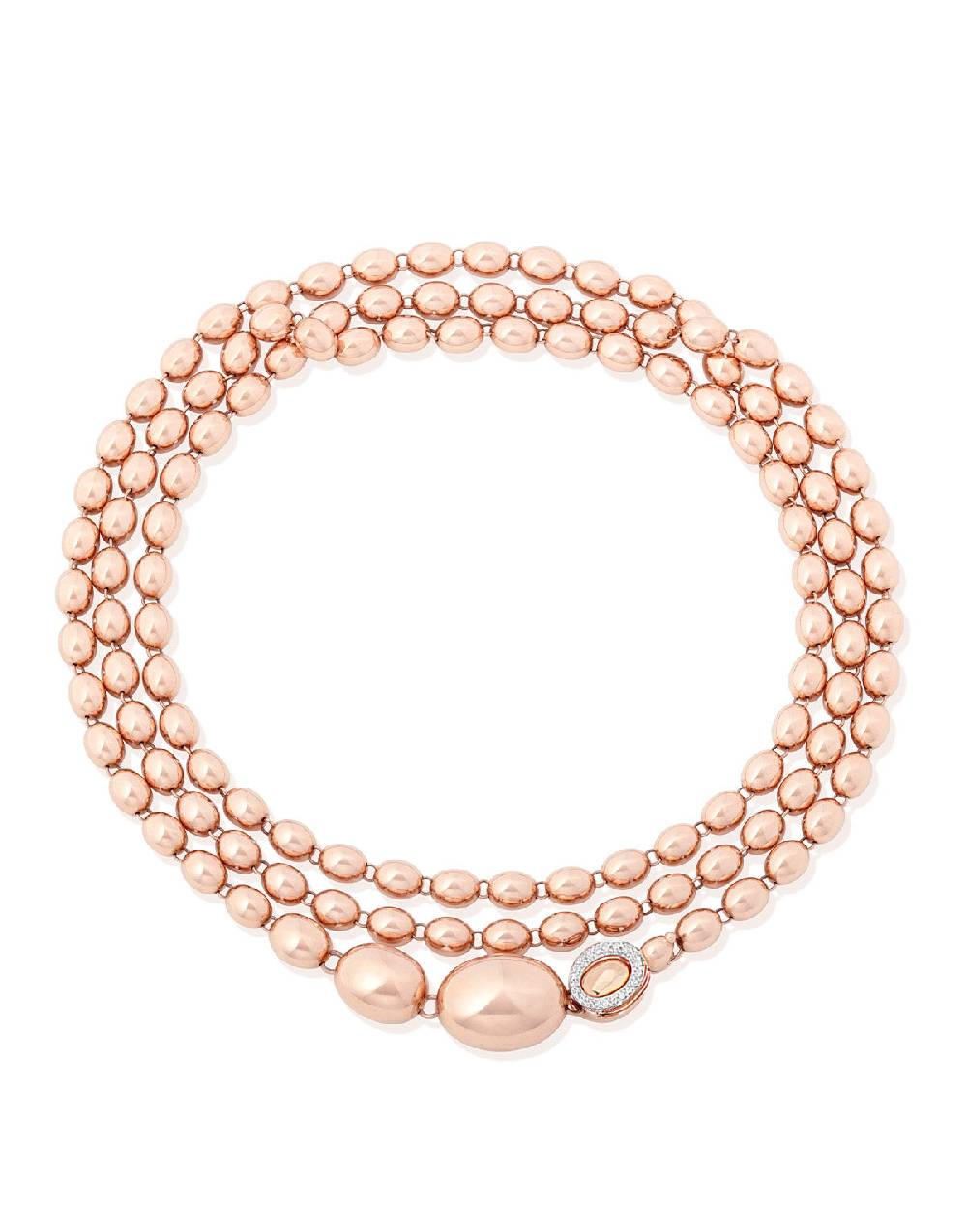 Nanis Collana iconica "IVY" convertibile con boules in oro rosa e diamanti ( – Nanis Italian Jewels Pezzi Unici