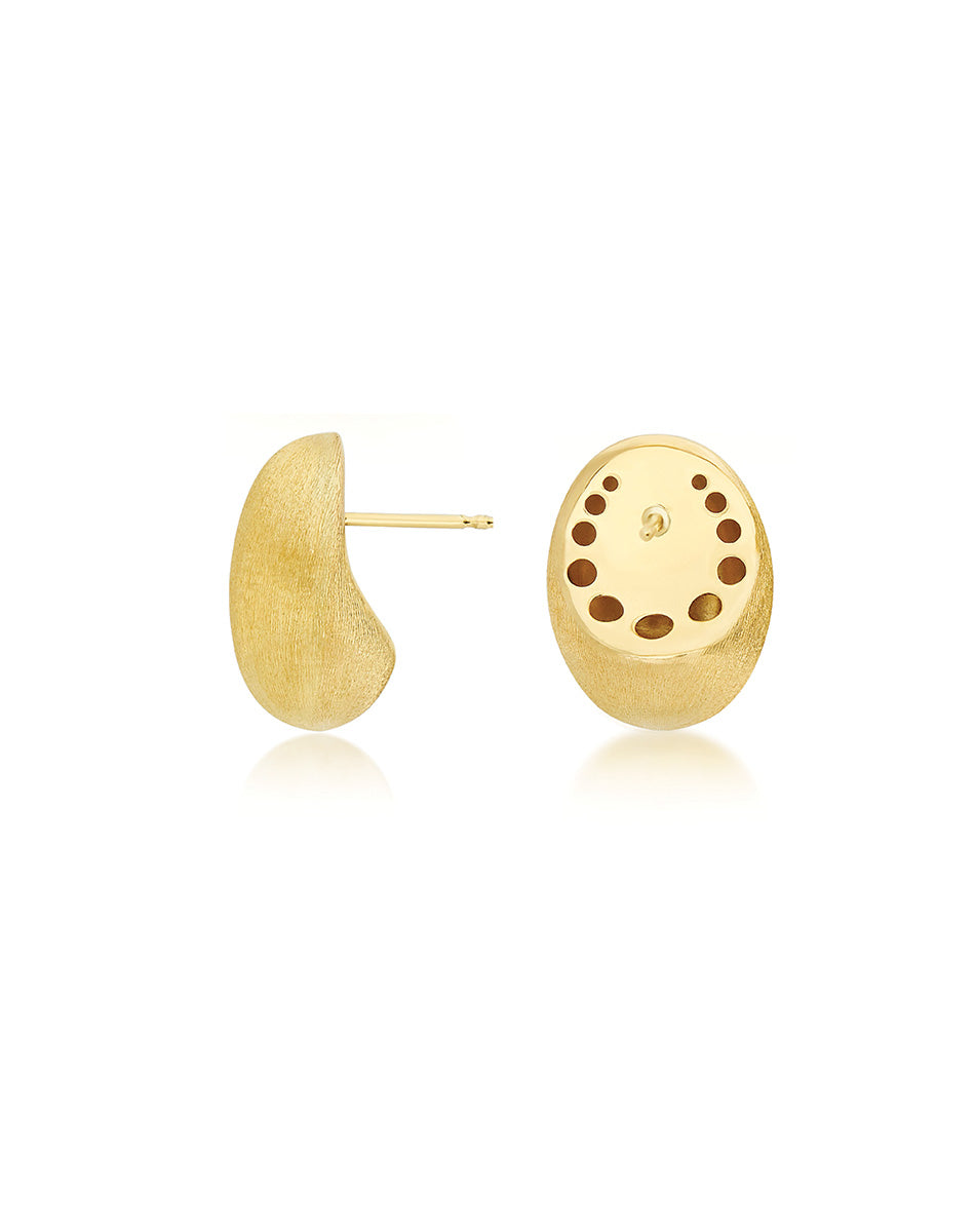 Nanis Orecchini di perle a lobo in oro "Muse" (medi) – Nanis Italian Jewels I Più Venduti