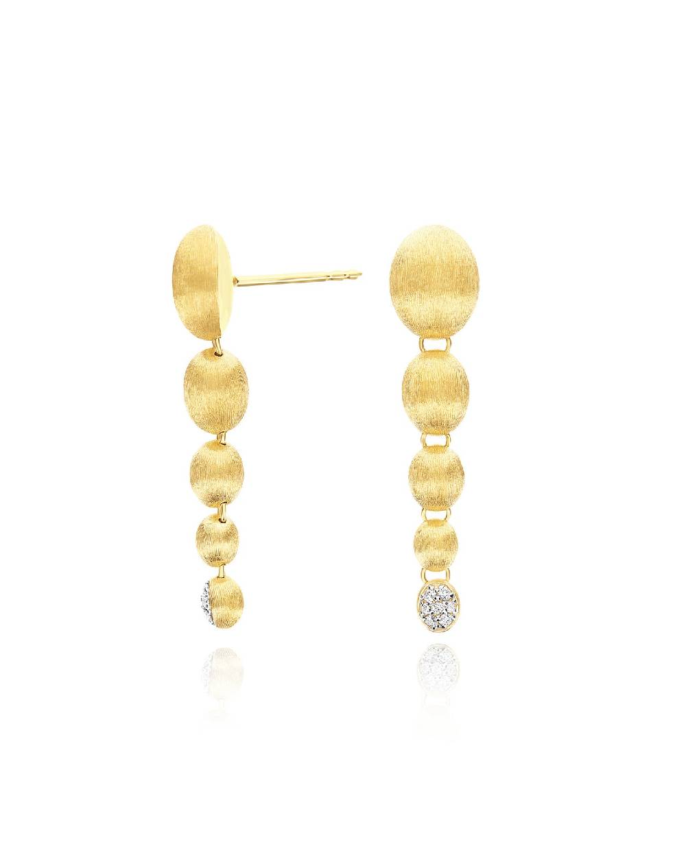 Nanis orecchini "nuvolette" pendenti con boules degradè in oro e diamanti – Nanis Italian Jewels Spedizione Gratuita
